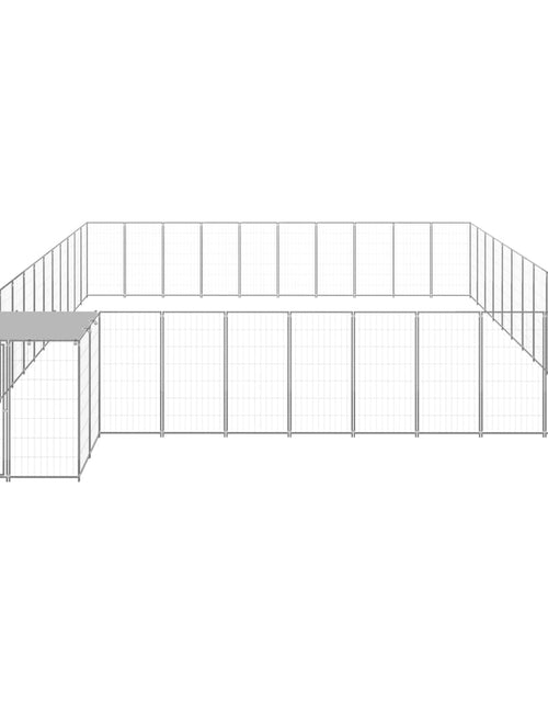Încărcați imaginea în vizualizatorul Galerie, Padoc pentru câini, argintiu, 37,51 m², oțel - Lando
