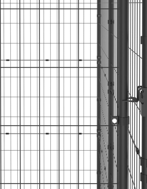 Загрузите изображение в средство просмотра галереи, Padoc pentru câini de exterior cu acoperiș, 4,84 m², oțel - Lando
