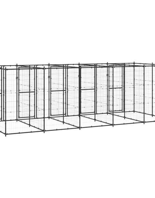 Загрузите изображение в средство просмотра галереи, Padoc pentru câini de exterior, 12,1 m², oțel - Lando
