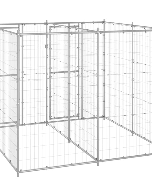 Încărcați imaginea în vizualizatorul Galerie, Padoc pentru câini de exterior, 4,84 m², oțel galvanizat - Lando
