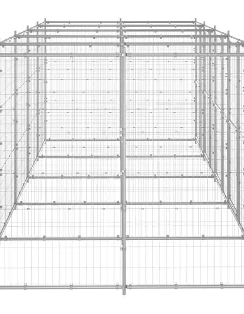 Загрузите изображение в средство просмотра галереи, Padoc pentru câini de exterior, 12,1 m², oțel galvanizat - Lando
