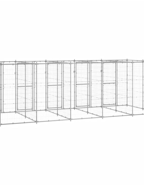 Încărcați imaginea în vizualizatorul Galerie, Padoc pentru câini de exterior, 12,1 m², oțel galvanizat - Lando
