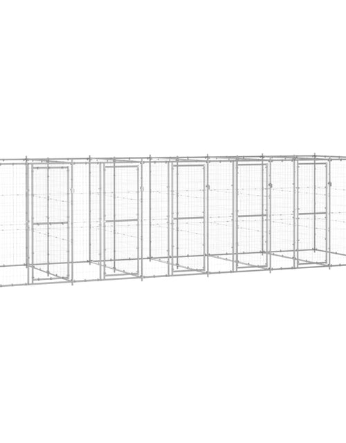 Încărcați imaginea în vizualizatorul Galerie, Padoc pentru câini de exterior, 14,52 m², oțel galvanizat - Lando
