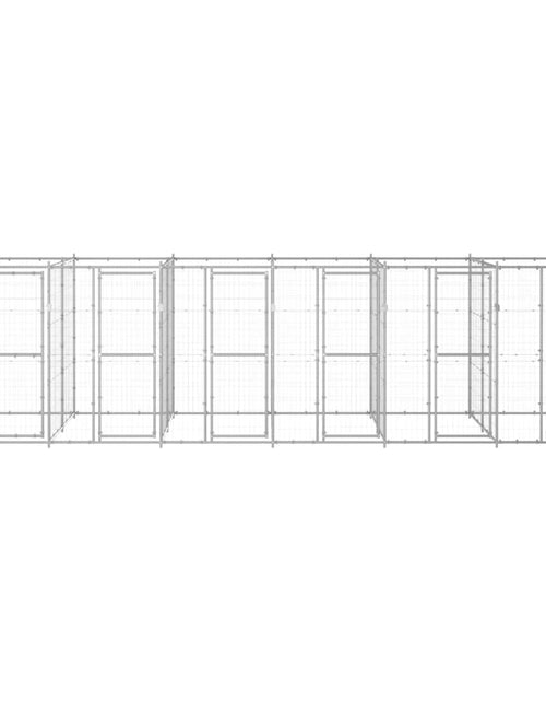 Încărcați imaginea în vizualizatorul Galerie, Padoc pentru câini de exterior, 14,52 m², oțel galvanizat - Lando
