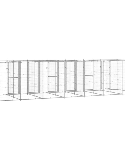 Загрузите изображение в средство просмотра галереи, Padoc pentru câini de exterior, 16,94 m², oțel galvanizat - Lando
