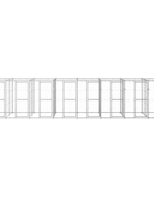 Încărcați imaginea în vizualizatorul Galerie, Padoc pentru câini de exterior, 19,36 m², oțel galvanizat - Lando
