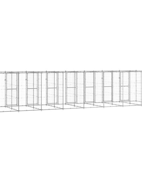 Загрузите изображение в средство просмотра галереи, Padoc pentru câini de exterior, 19,36 m², oțel galvanizat - Lando
