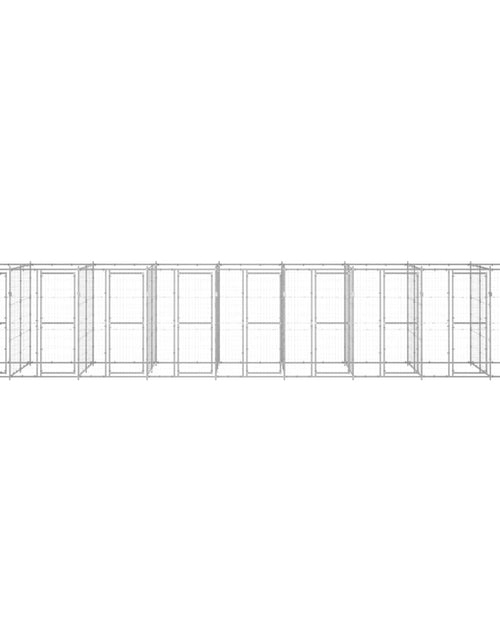 Încărcați imaginea în vizualizatorul Galerie, Padoc pentru câini de exterior, 21,78 m², oțel galvanizat - Lando
