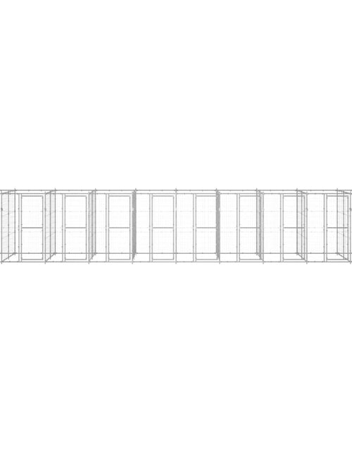 Încărcați imaginea în vizualizatorul Galerie, Padoc pentru câini de exterior, 24,2 m², oțel galvanizat - Lando
