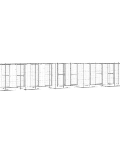 Загрузите изображение в средство просмотра галереи, Padoc pentru câini de exterior, 24,2 m², oțel galvanizat - Lando
