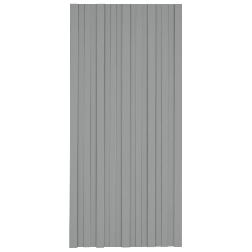 Panouri pentru acoperiș 36 buc. gri 100x45 cm oțel galvanizat - Lando