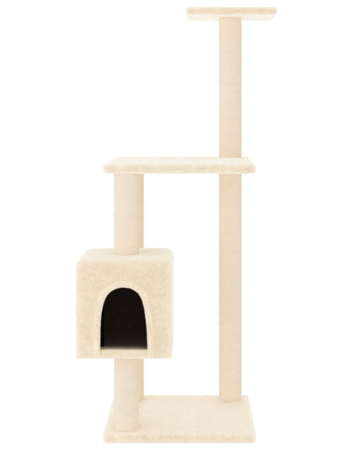 Загрузите изображение в средство просмотра галереи, Ansamblu pisici cu stâlpi din funie de sisal, crem, 104 cm Lando - Lando
