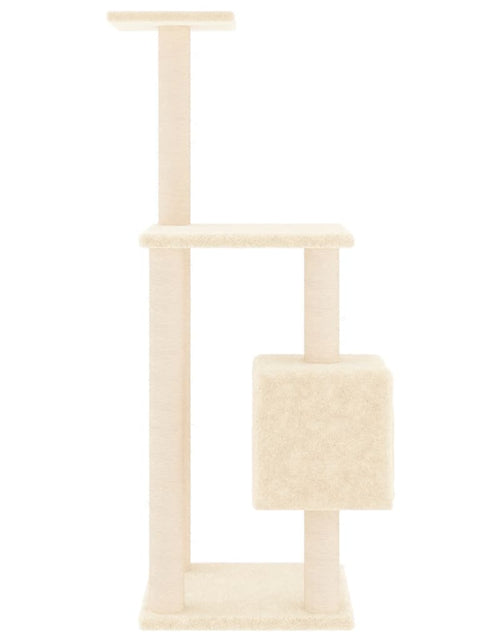 Încărcați imaginea în vizualizatorul Galerie, Ansamblu pisici cu stâlpi din funie de sisal, crem, 104 cm Lando - Lando
