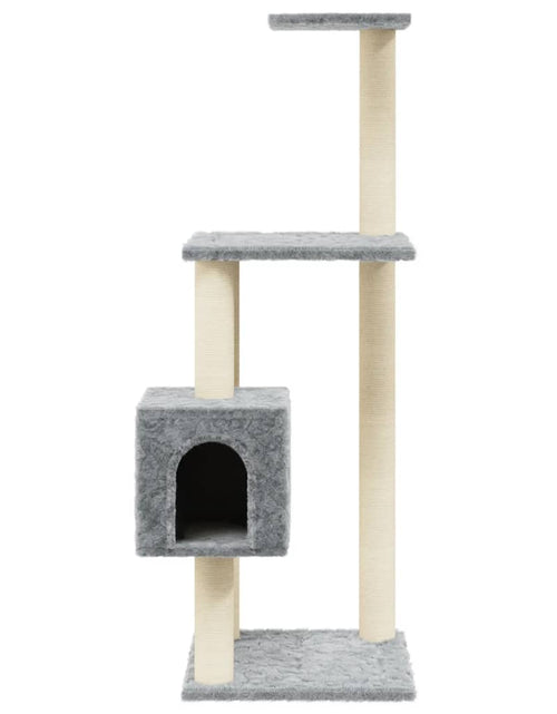Încărcați imaginea în vizualizatorul Galerie, Ansamblu pisici, stâlpi din funie sisal, gri deschis, 104 cm Lando - Lando
