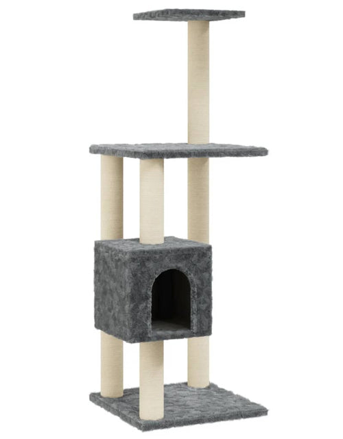 Încărcați imaginea în vizualizatorul Galerie, Ansamblu pisici cu stâlpi din funie de sisal, gri închis 104 cm Lando - Lando
