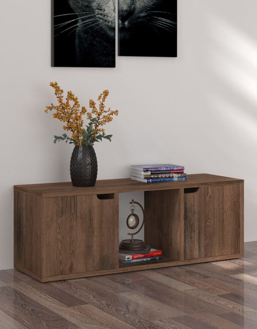 Încărcați imaginea în vizualizatorul Galerie, Comodă TV, stejar sonoma, 88,5x27,5x30,5 cm, lemn prelucrat Lando - Lando
