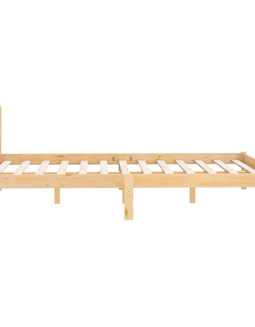 Încărcați imaginea în vizualizatorul Galerie, Cadru de pat dublu, 135x190 cm, lemn masiv de pin - Lando

