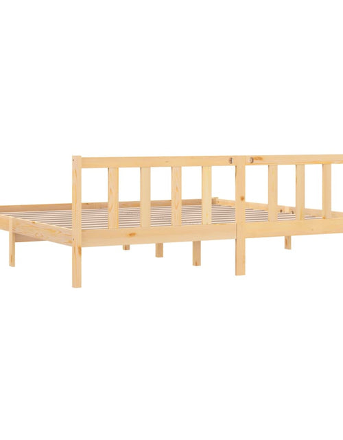 Încărcați imaginea în vizualizatorul Galerie, Cadru de pat, 200x200 cm, lemn masiv de pin - Lando
