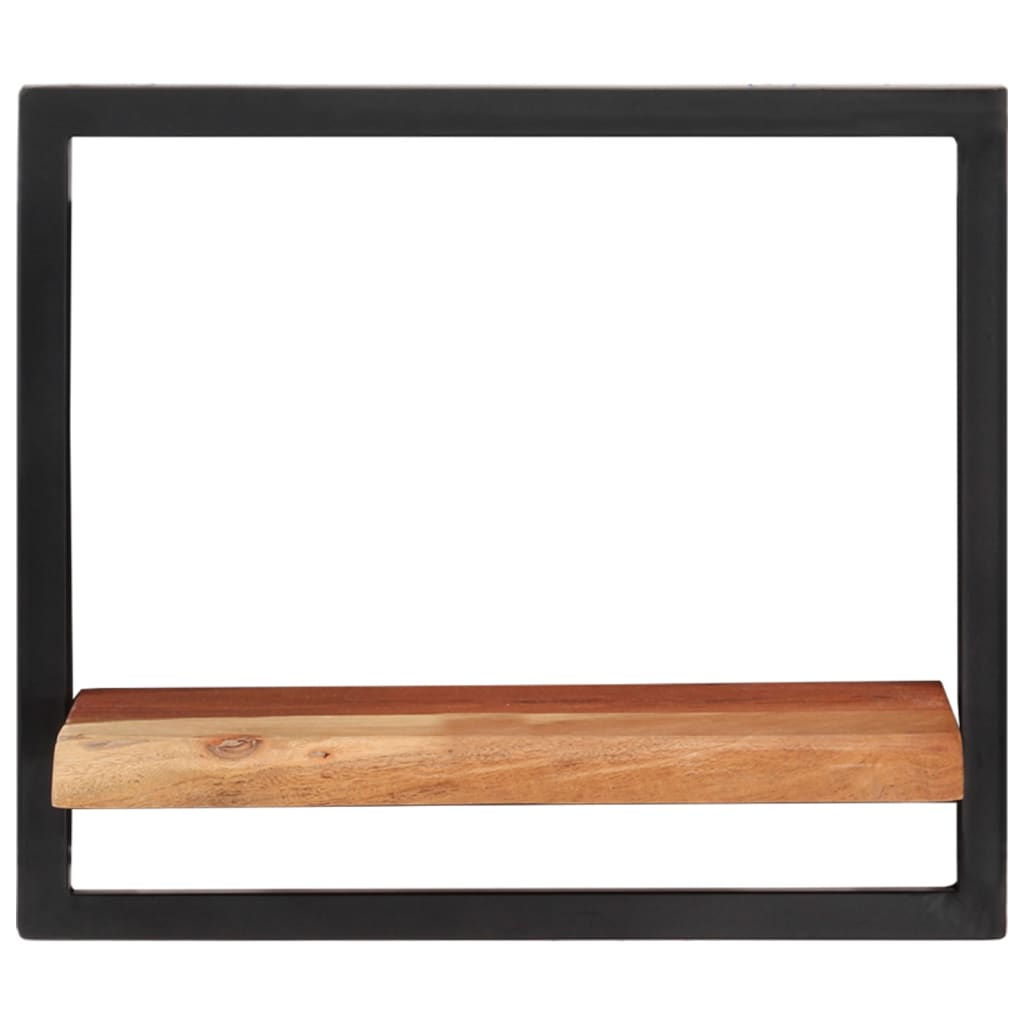 Rafturi de perete 2 buc. 40x24x35 cm lemn masiv acacia/oțel - Lando