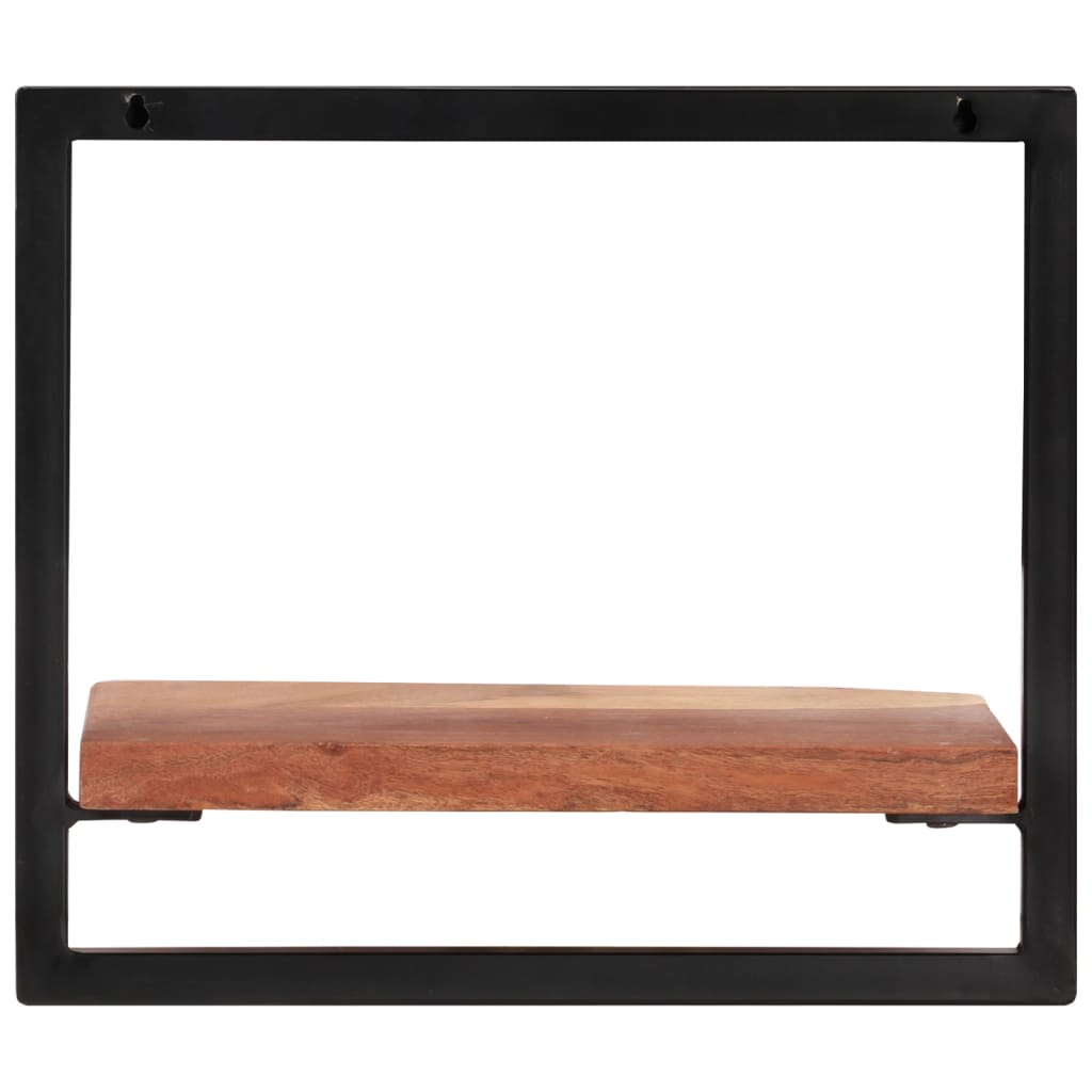 Rafturi de perete 2 buc. 40x24x35 cm lemn masiv acacia/oțel - Lando
