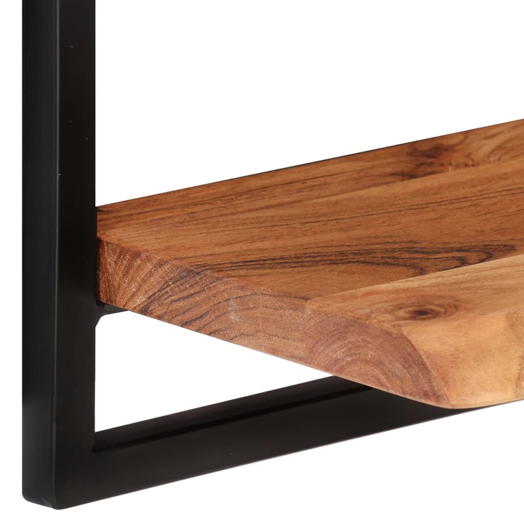 Rafturi de perete 2 buc. 40x24x35 cm lemn masiv acacia/oțel - Lando