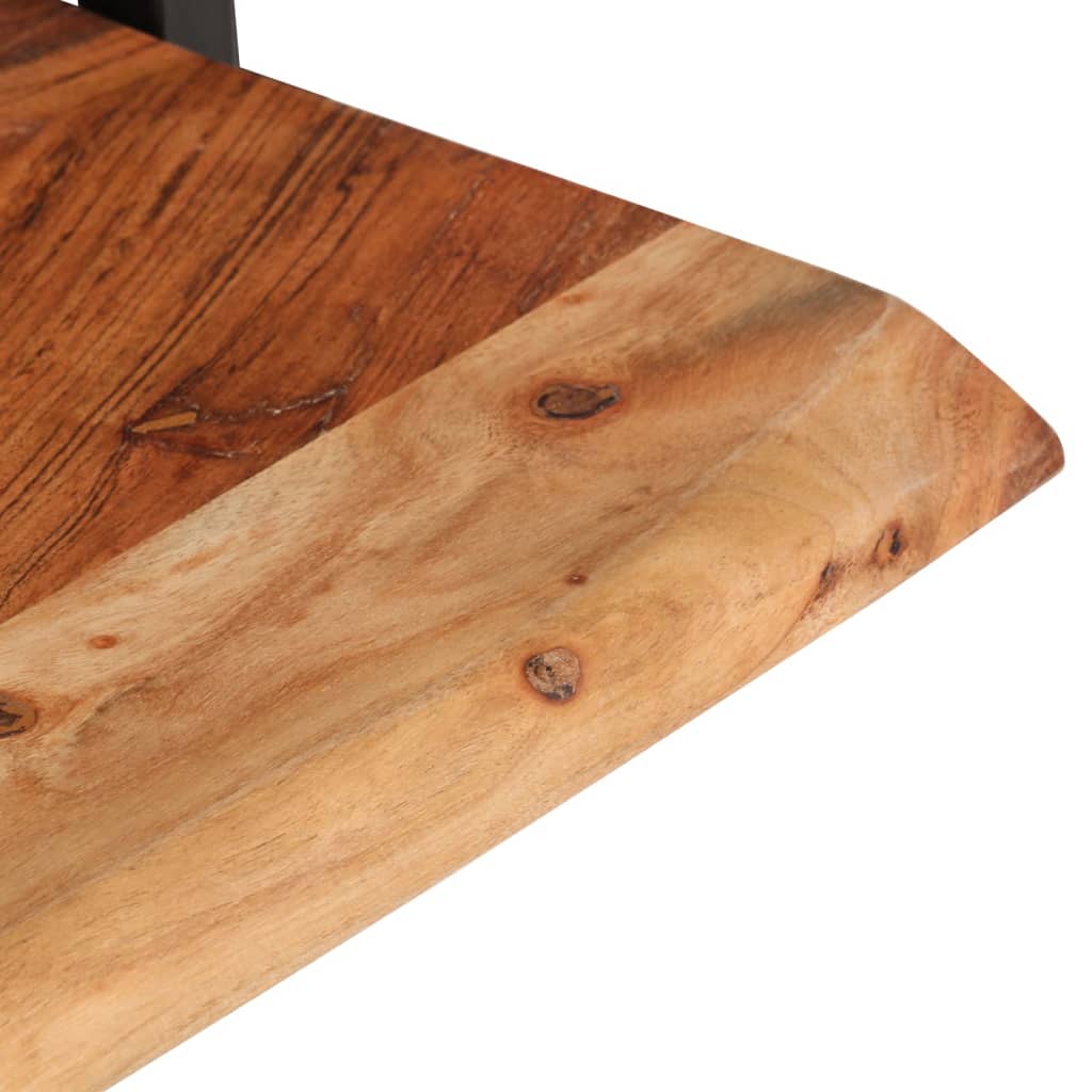 Rafturi de perete 2 buc. 40x24x35 cm lemn masiv acacia/oțel - Lando