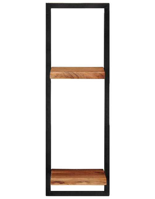Încărcați imaginea în vizualizatorul Galerie, Rafturi de perete 2 buc. 25x25x75 cm lemn masiv acacia/oțel - Lando
