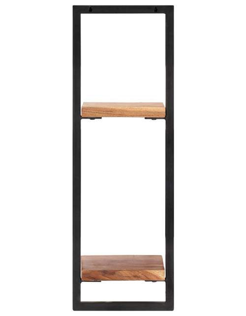 Încărcați imaginea în vizualizatorul Galerie, Rafturi de perete 2 buc. 25x25x75 cm lemn masiv acacia/oțel - Lando
