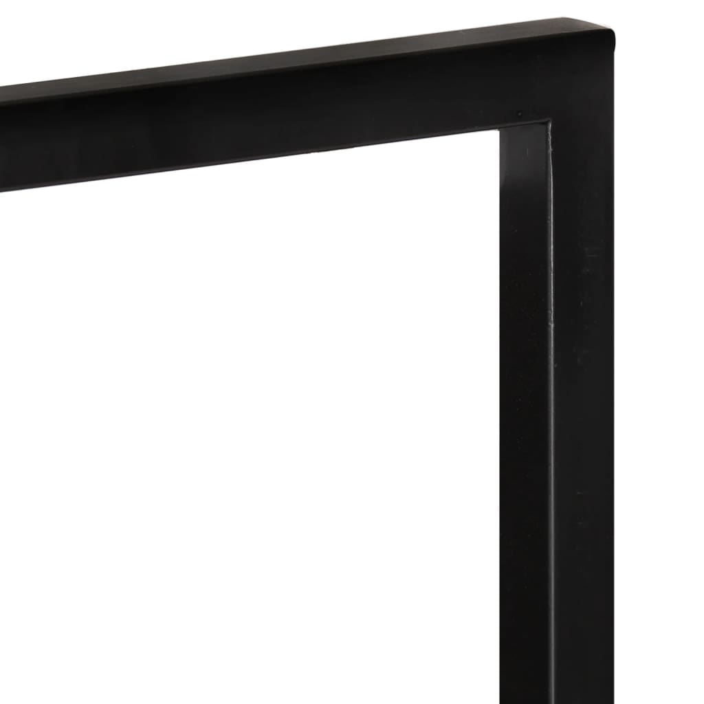 Rafturi de perete 2 buc. 25x25x75 cm lemn masiv acacia/oțel - Lando