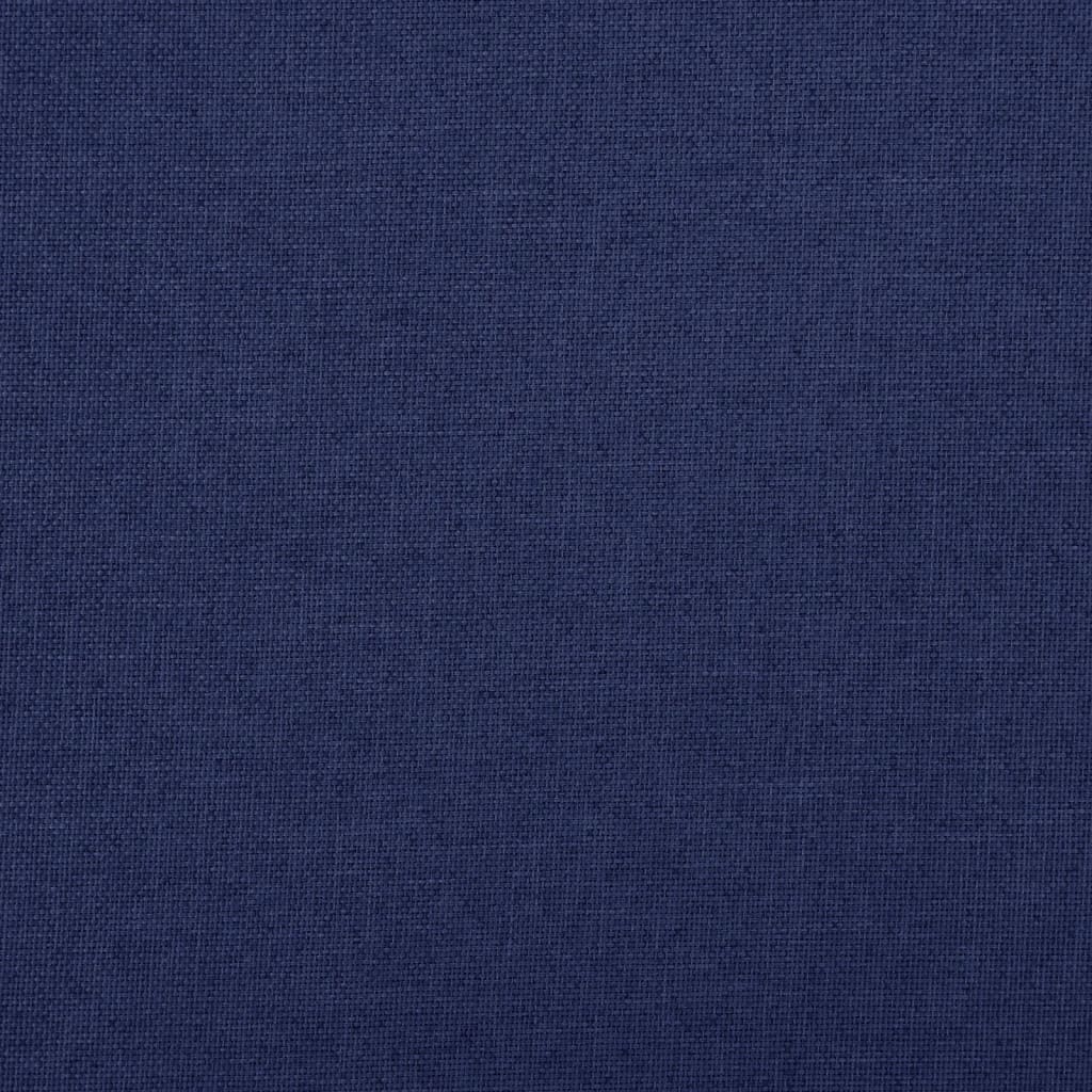 Bancă depozitare pliabilă, albastru, 76x38x38 cm imitație pânză - Lando