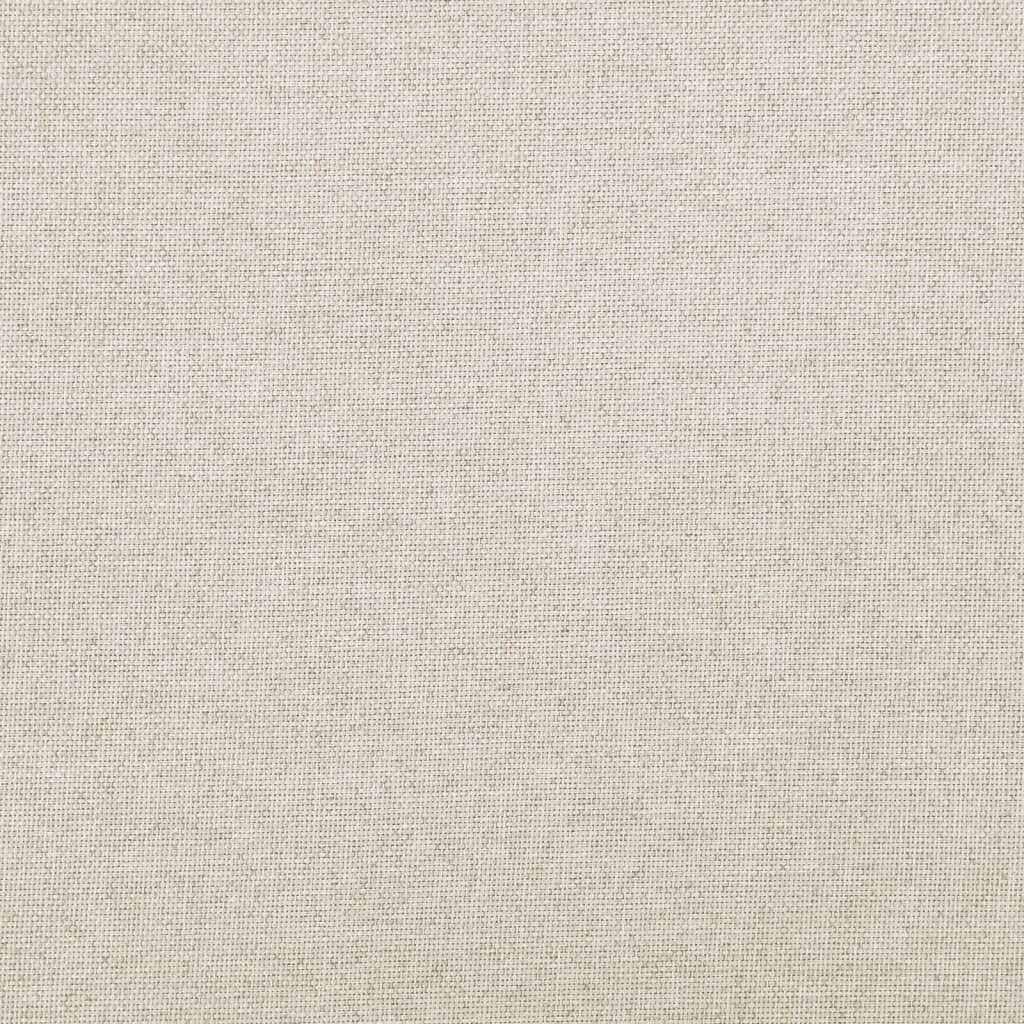 Bancă depozitare pliabilă alb crem, 76x38x38 cm, imitație pânză - Lando