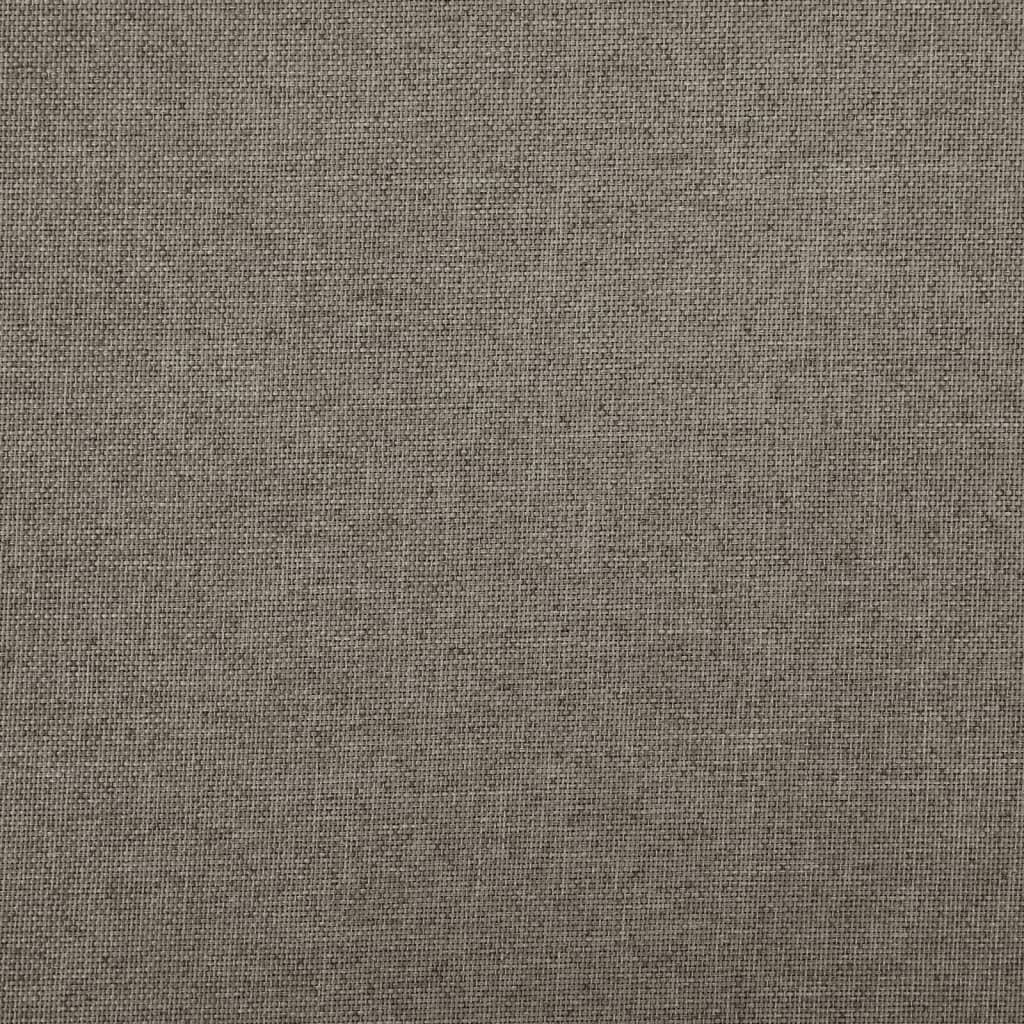 Bancă depozitare pliabilă gri taupe, 76x38x38 cm imitație pânză - Lando