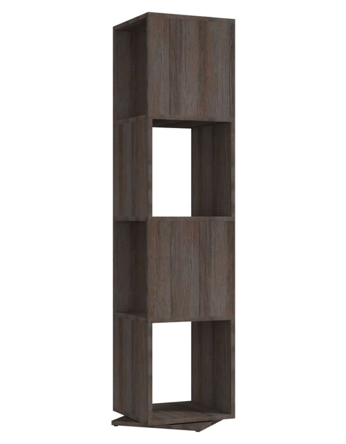 Încărcați imaginea în vizualizatorul Galerie, Dulap rotativ, gri/stejar sonoma, 34,5x34,5x147,5 cm, lemn Lando - Lando
