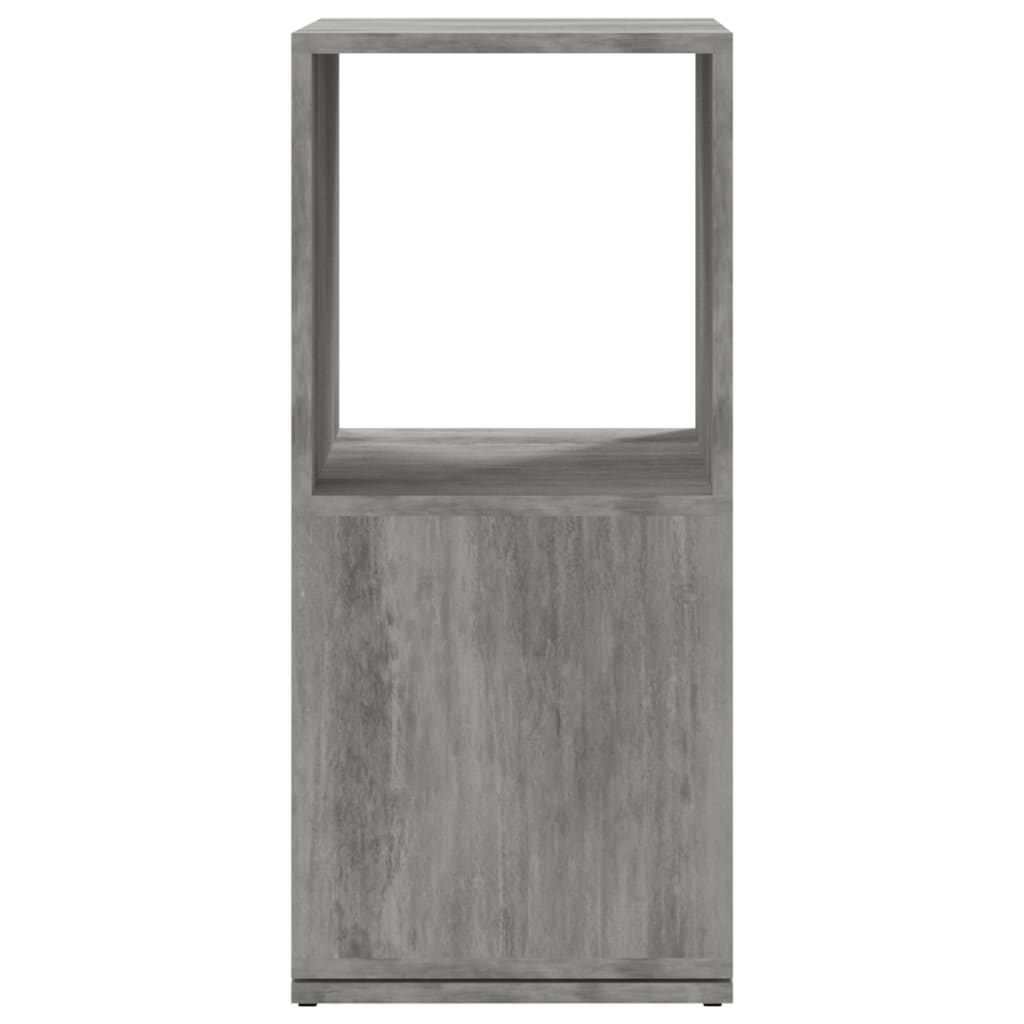 Dulap rotativ, gri beton, 34,5x34,5x75,5 cm, lemn prelucrat - Lando