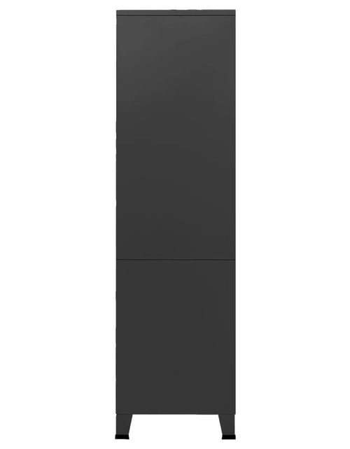 Încărcați imaginea în vizualizatorul Galerie, Șifonier industrial, negru, 90x50x180 cm, metal - Lando
