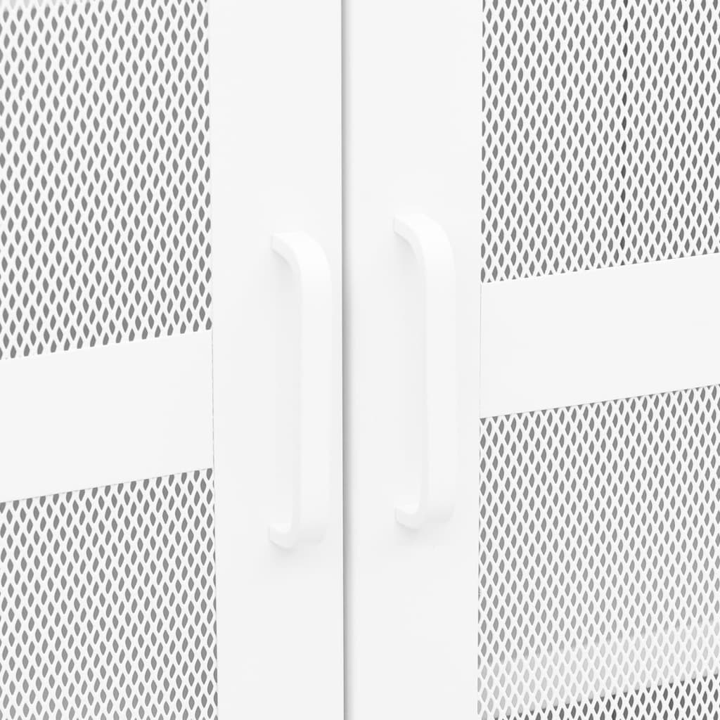 Dulap industrial de depozitare, alb, 70x40x115 cm, metal - Lando