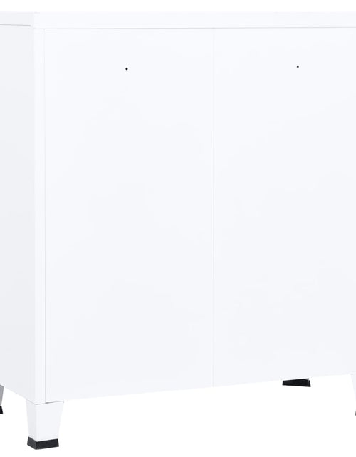 Încărcați imaginea în vizualizatorul Galerie, Dulap industrial de depozitare, alb, 90x40x100 cm, oțel - Lando
