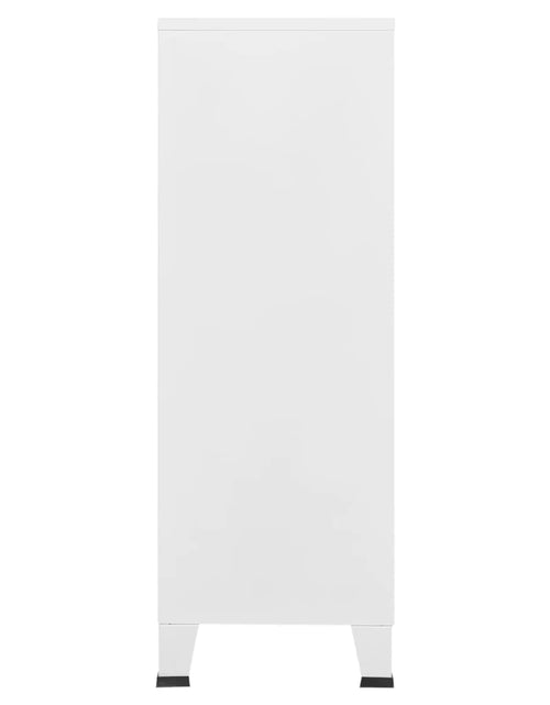 Загрузите изображение в средство просмотра галереи, Dulap industrial de depozitare, alb, 75x40x115 cm, metal - Lando
