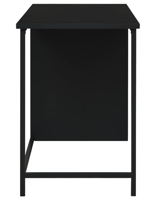 Загрузите изображение в средство просмотра галереи, Birou cu sertare, negru, 105x52x75 cm, oțel, industrial - Lando
