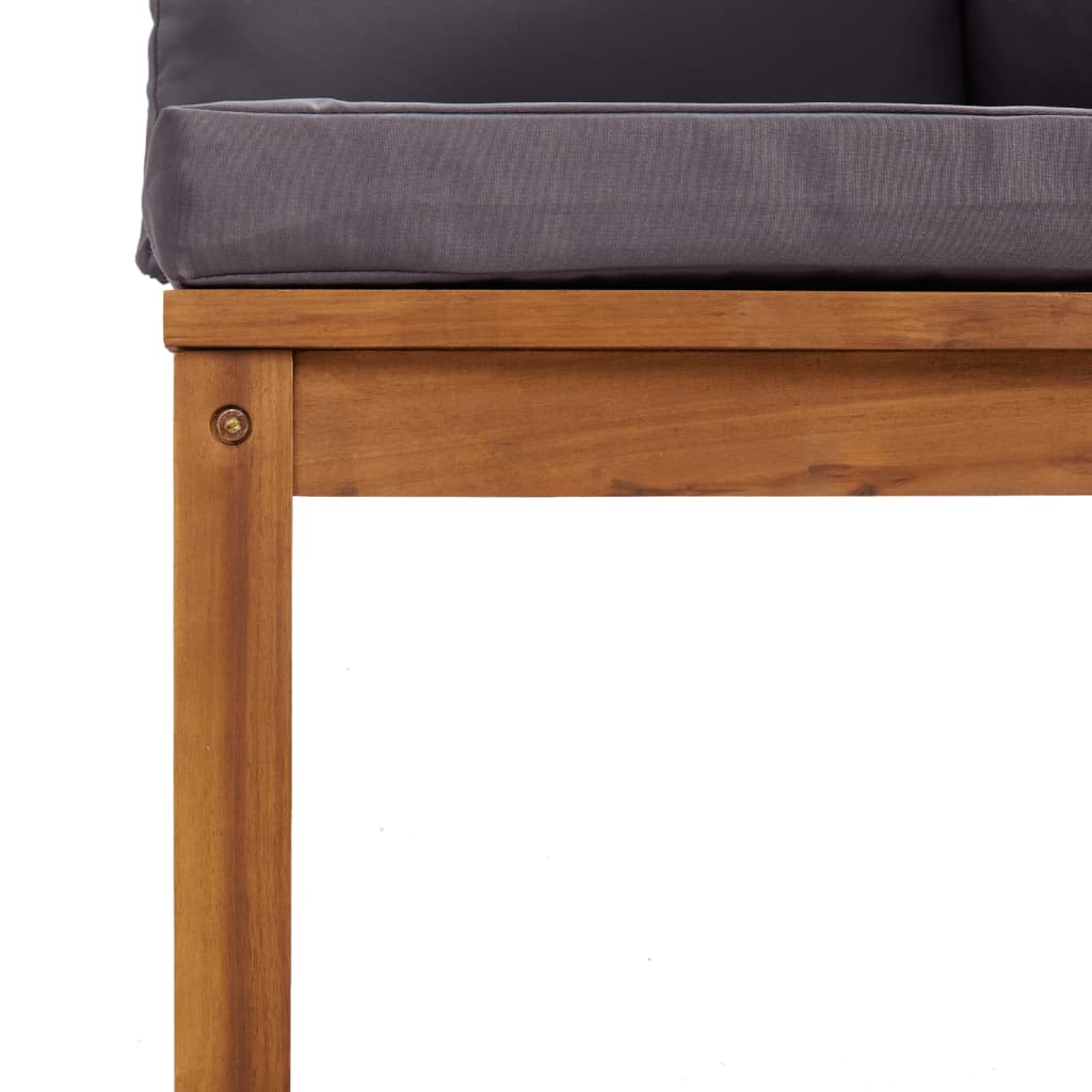 Set mobilier de grădină cu perne, 4 piese, lemn masiv de acacia - Lando