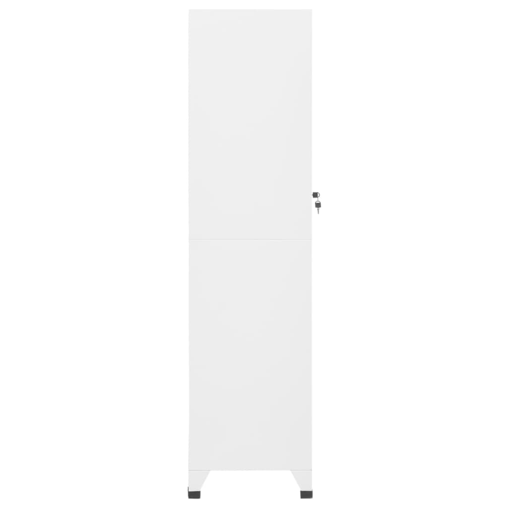 Fișet, alb, 38x45x180 cm, oțel - Lando