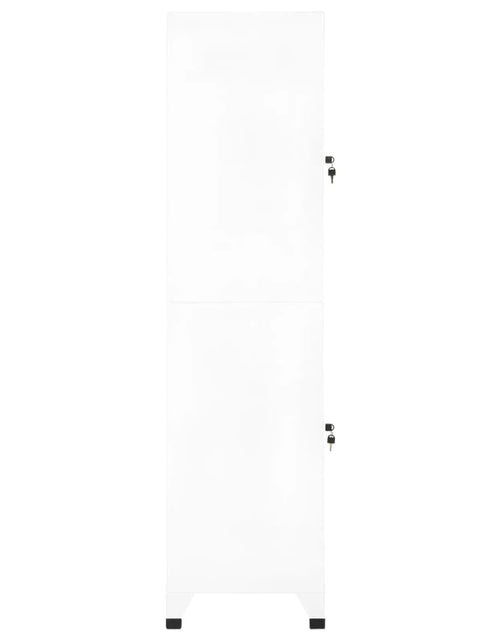 Загрузите изображение в средство просмотра галереи, Fișet, alb, 38x45x180 cm, oțel - Lando

