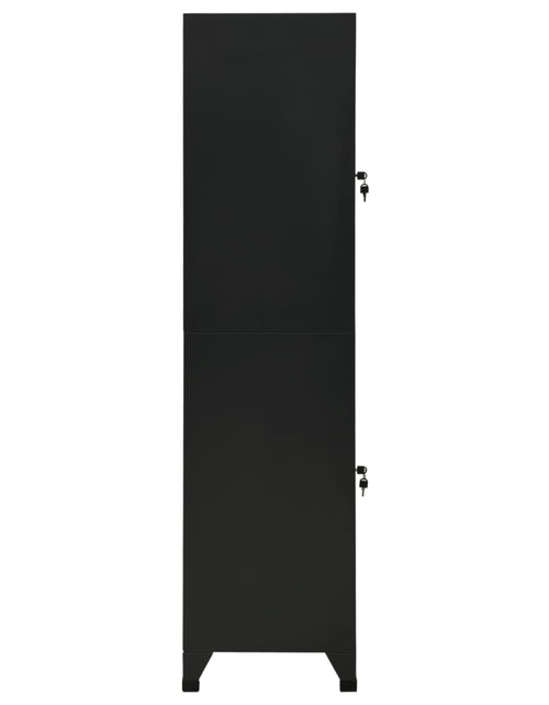 Загрузите изображение в средство просмотра галереи, Fișet, negru, 38x45x180 cm, oțel - Lando
