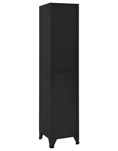Загрузите изображение в средство просмотра галереи, Fișet, negru, 38x40x180 cm, oțel - Lando
