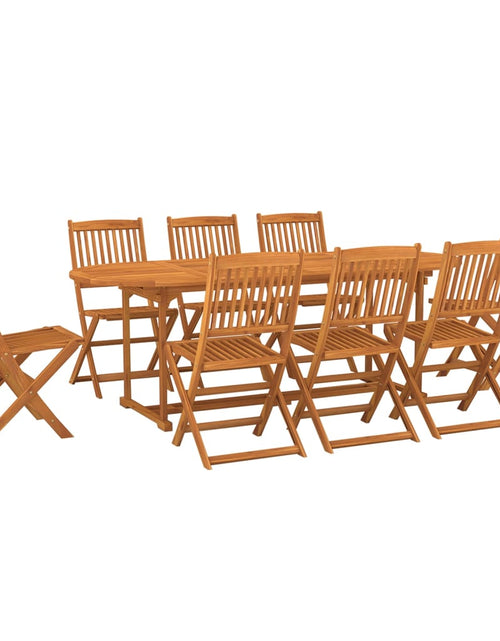 Încărcați imaginea în vizualizatorul Galerie, Set de masă pentru grădină, 9 piese, lemn masiv de acacia - Lando
