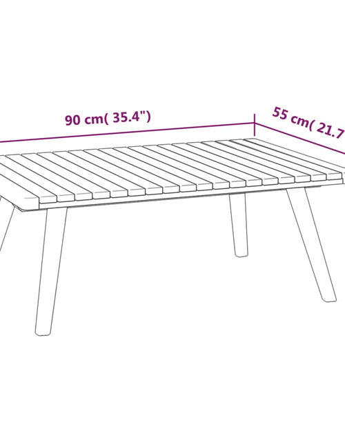 Загрузите изображение в средство просмотра галереи, Set mobilier de grădină cu perne, 4 piese, lemn masiv de acacia - Lando
