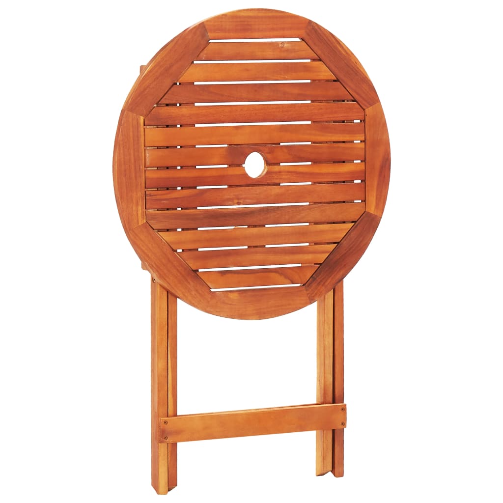 Set mobilier de exterior pliabil, 3 piese, lemn masiv eucalipt - Lando