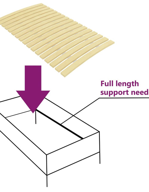 Загрузите изображение в средство просмотра галереи, Bază de pat cu șipci, 17 șipci, 90x200 cm - Lando
