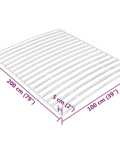 Încărcați imaginea în vizualizatorul Galerie, Bază de pat cu șipci, 17 șipci, 100x200 cm - Lando
