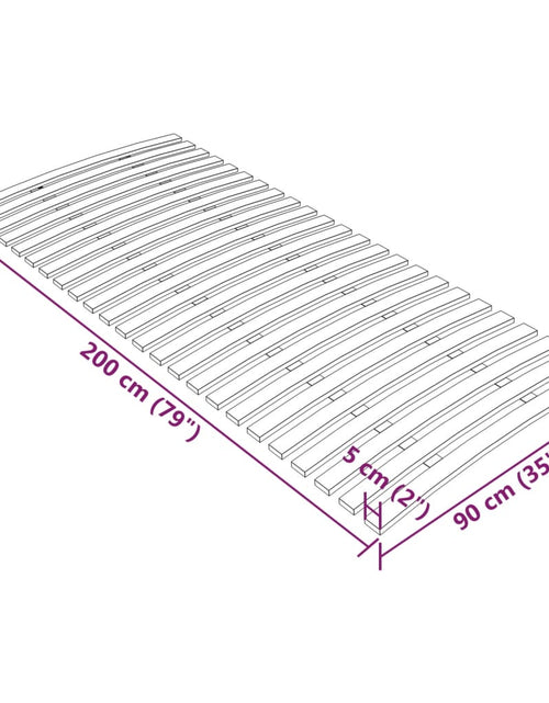 Încărcați imaginea în vizualizatorul Galerie, Bază de pat cu șipci, 24 șipci, 90x200 cm - Lando
